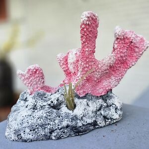 Pink Coral Aquarium Decor